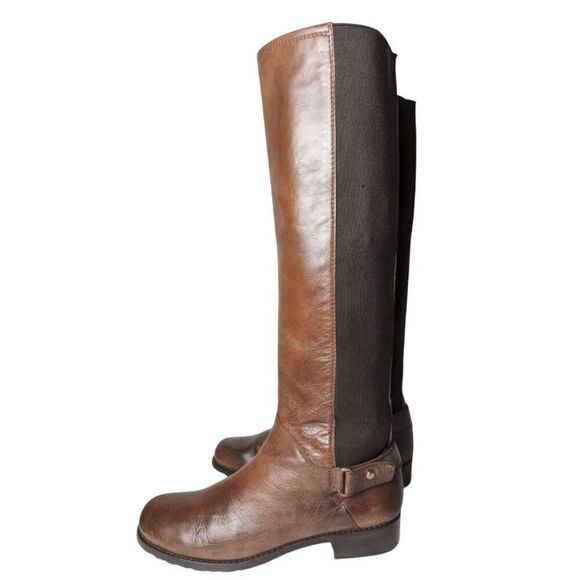 STUART WEITZMAN Accumulate Tall Back-Stretch Riding Boot Size 6.5M - Picture 2 of 8
